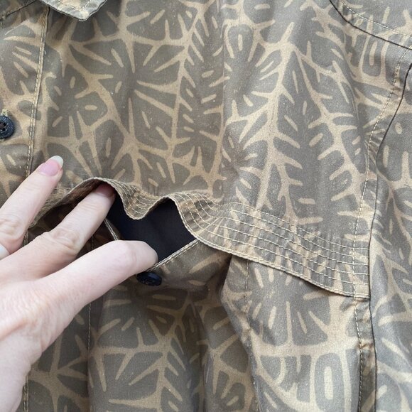 Howler Brothers Tidepool Tech Shirt XL Green Button Up Tropical Fishing Outdoor - Picture 8 of 11